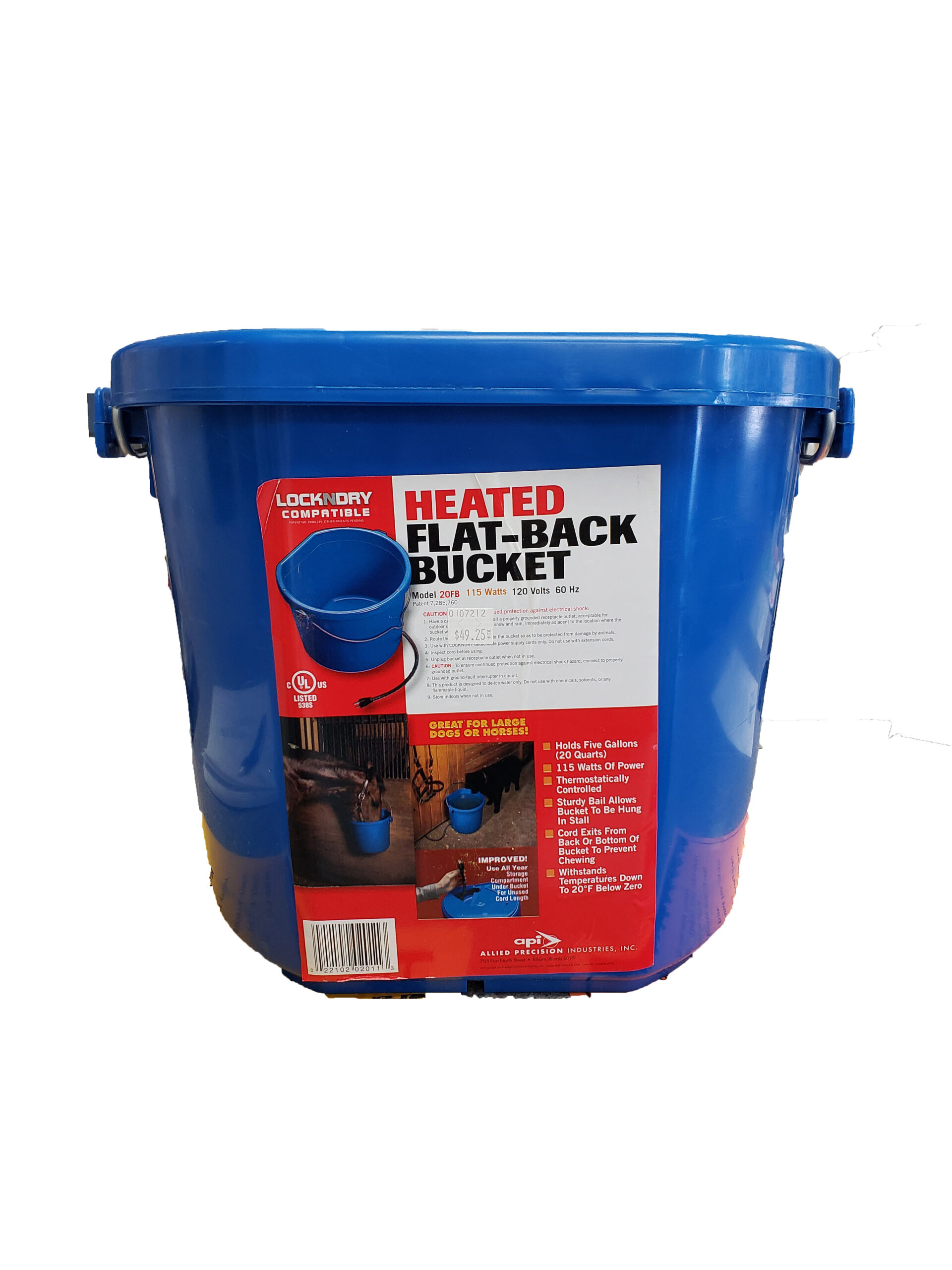 Heated Flatback Bucket Fehrway Feeds & Livestock Equipment