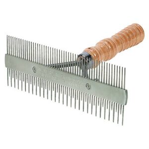 2 Sided Comb w/ Wood Handle