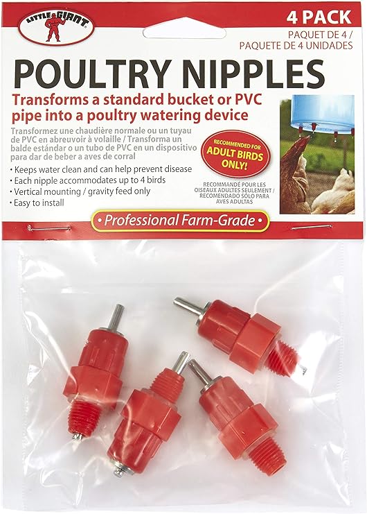 Little Giant Poultry Waterer Nipples Fehrway Feeds & Livestock Equipment